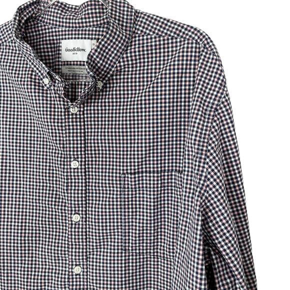 Goodfellow & Co Button Down Shirt Standard Check XXL - Picture 2 of 9